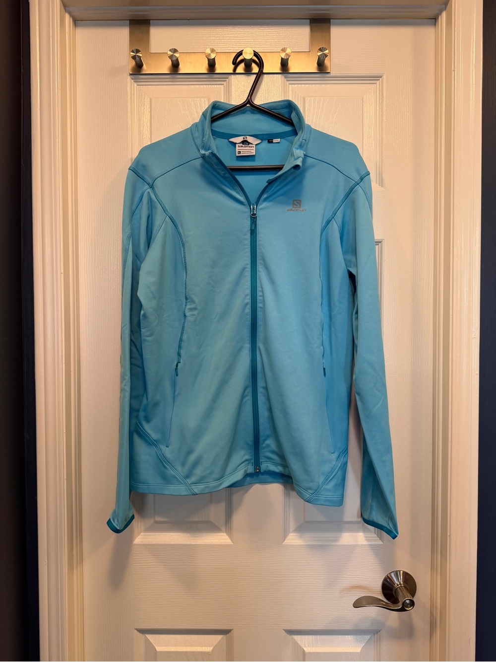 Salomon Women's Aqua Blue Full-Zip Jacket